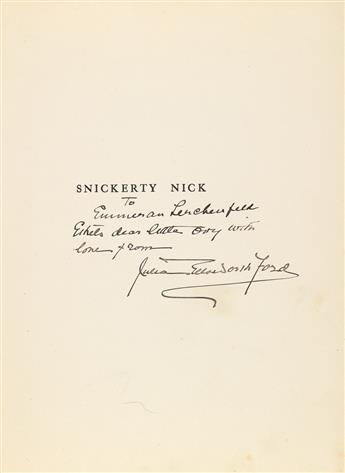 (RACKHAM, ARTHUR.) Ford, Julia Ellsworth. Snickerty Nick and the Giant.